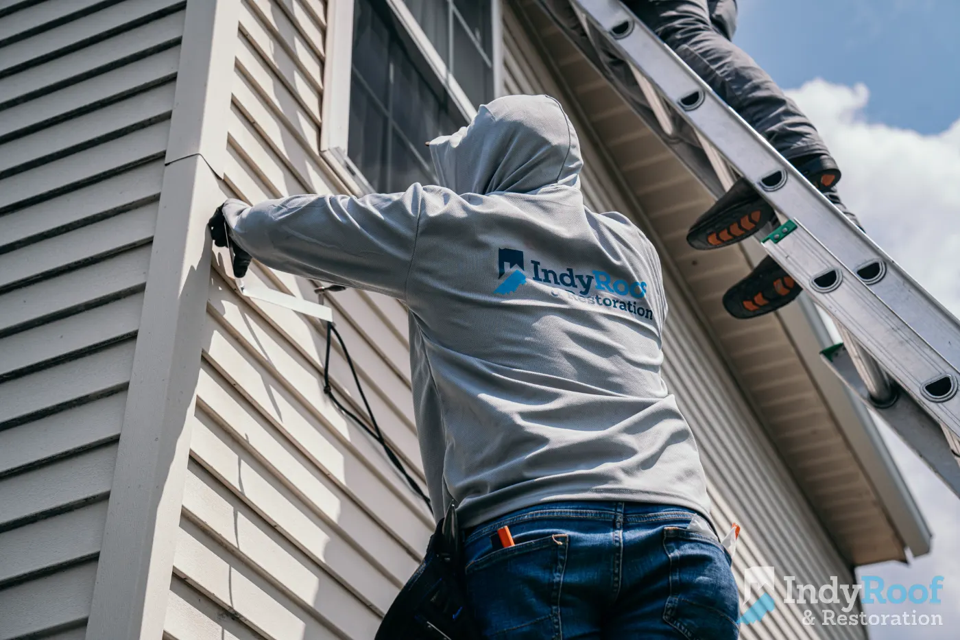 Siding installation documented in Chapel Pines